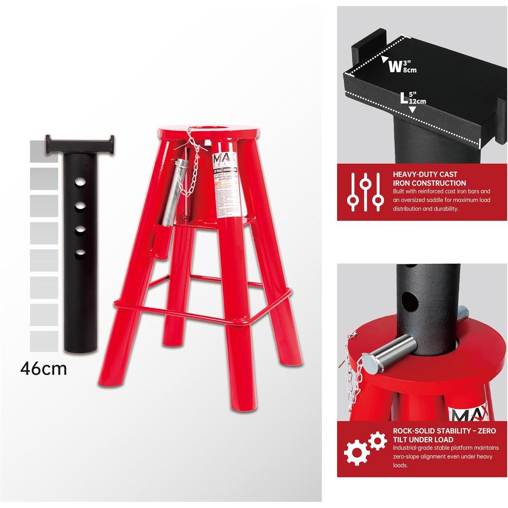 10 Ton Capacity Heavy-Duty Med – обзор и цена Heavy Equipment Jack Stands