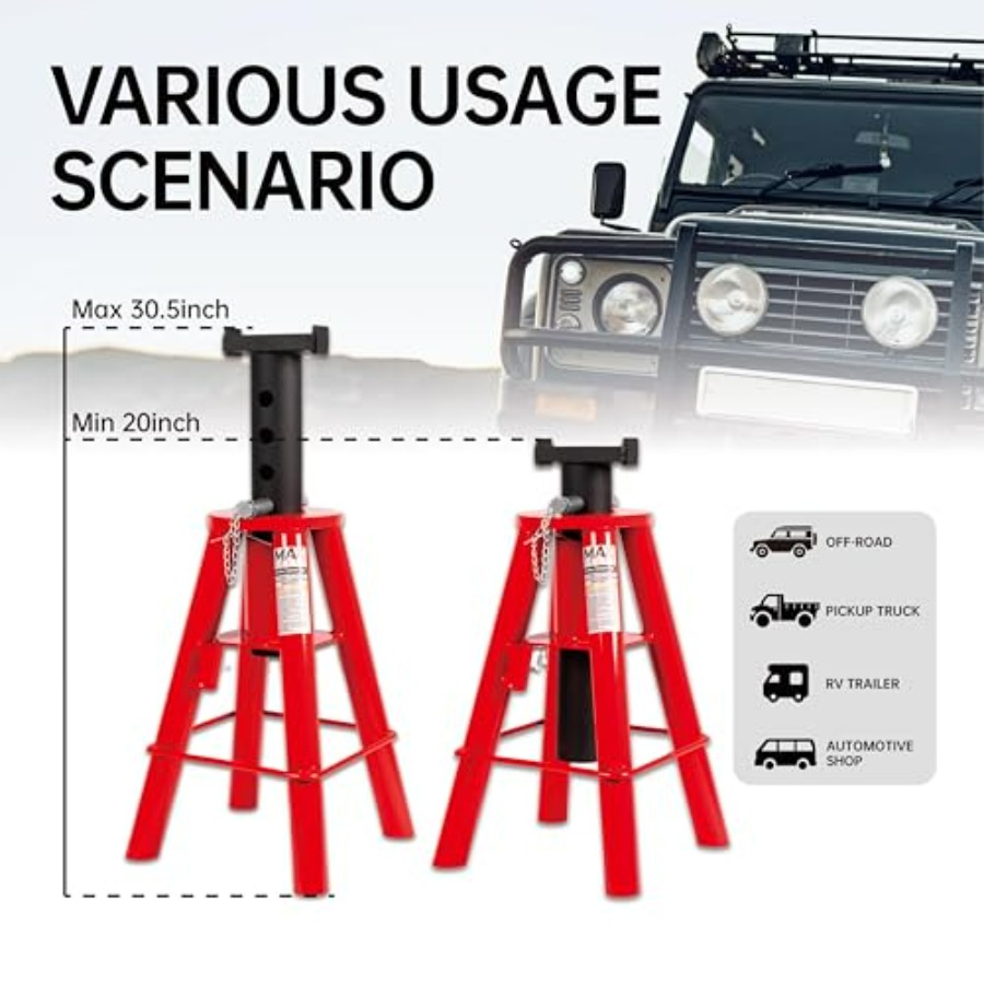 10 Ton 20000 lbs Ccity Heavy-D – обзор и цена Heavy Equipment Jack Stands