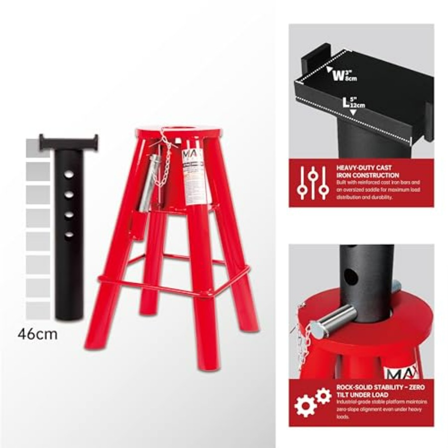 10 Ton 20000 lbs Ccity Heavy-D – обзор и цена Heavy Equipment Jack Stands