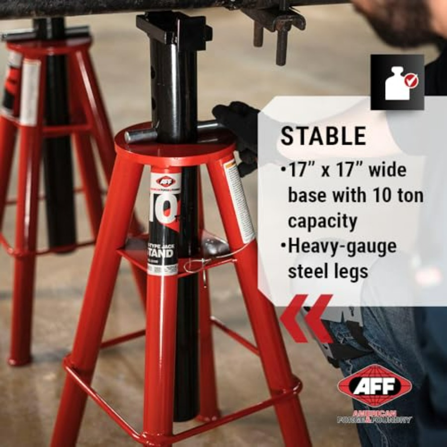 10 Ton Jack Stand Set - Heavy  – обзор и цена Heavy Equipment Jack Stands