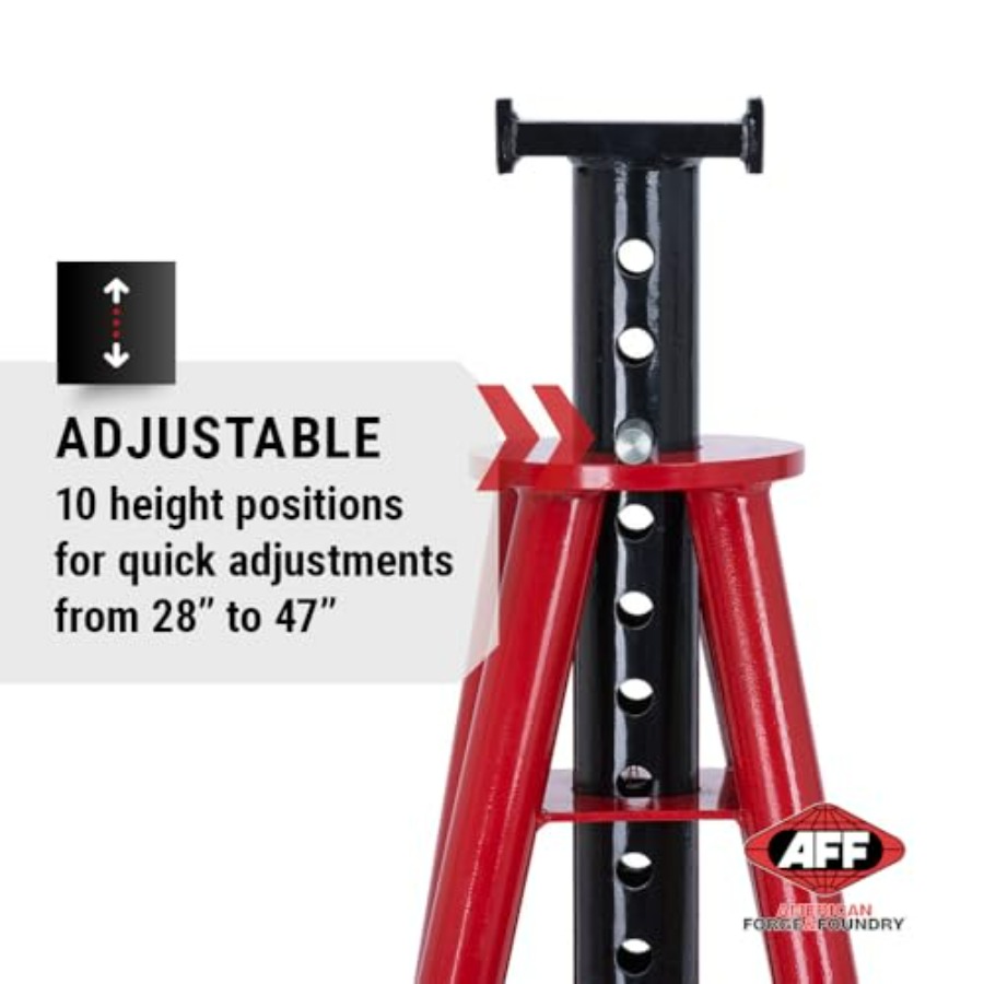 10 Ton Jack Stand Set - Heavy  – обзор и цена Heavy Equipment Jack Stands