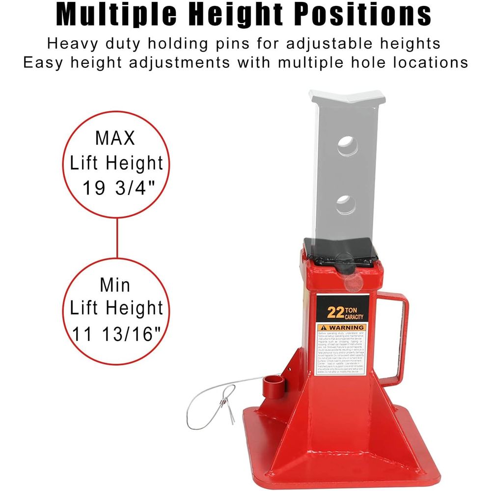 Adjustable 22 Ton Heavy Duty P – обзор и цена Heavy Equipment Jack Stands