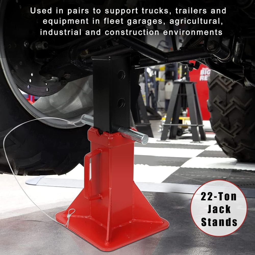 Adjustable 22 Ton Heavy Duty P – обзор и цена Heavy Equipment Jack Stands